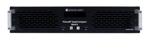 Billede af ANALOG WAY Picturall Quad Compact Mark II Compact 8K media server, 4x DP1.2 outputs